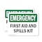 Signmission First Aid And Spills Kit, 5 in W x Rectangle, Vinyl Decal OS-2PACK-EM-D-35-L-10367 - alternate 1